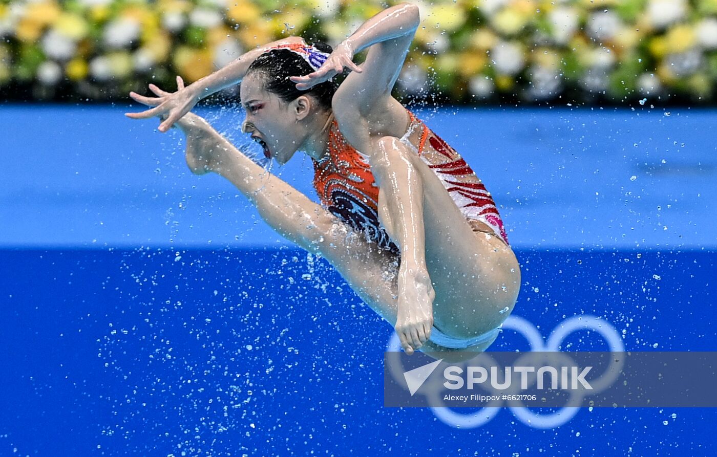 Japan Olympics 2020 Artistic Swimming Team Free Routine