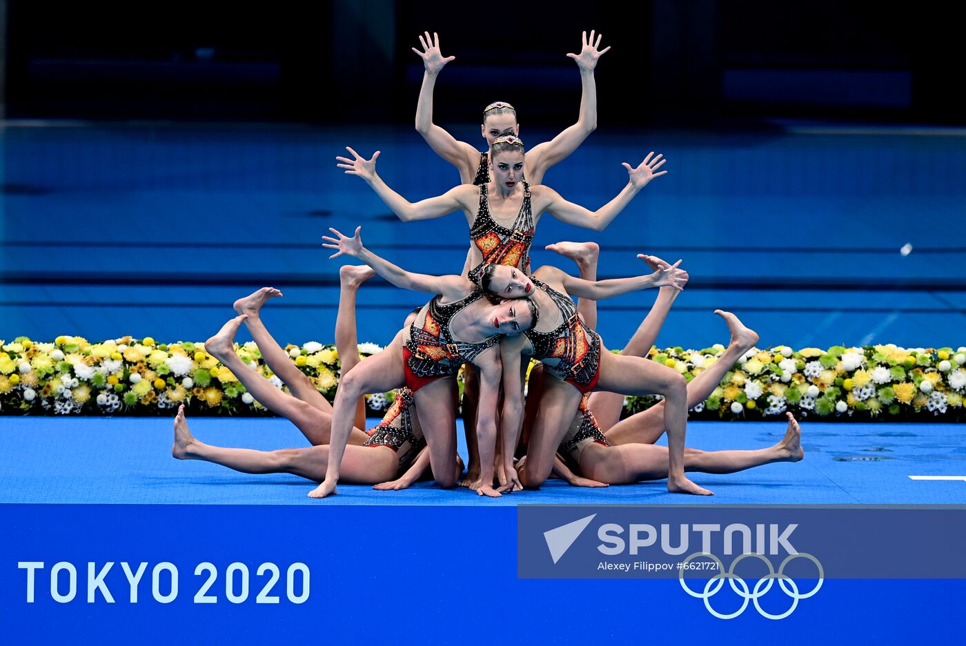 Japan Olympics 2020 Artistic Swimming Team Free Routine