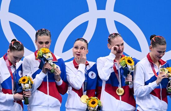 Japan Olympics 2020 Artistic Swimming Team Free Routine