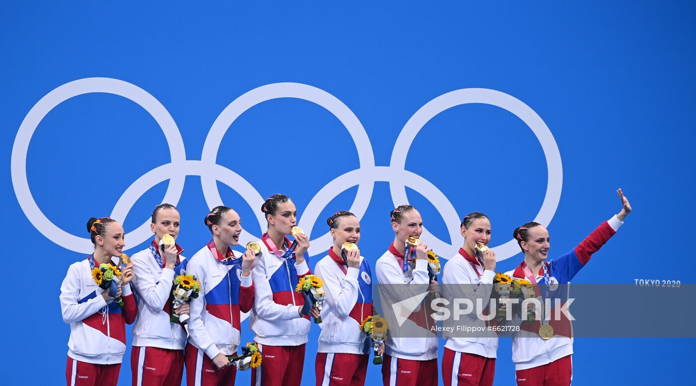 Japan Olympics 2020 Artistic Swimming Team Free Routine