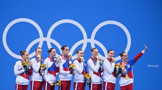 Japan Olympics 2020 Artistic Swimming Team Free Routine