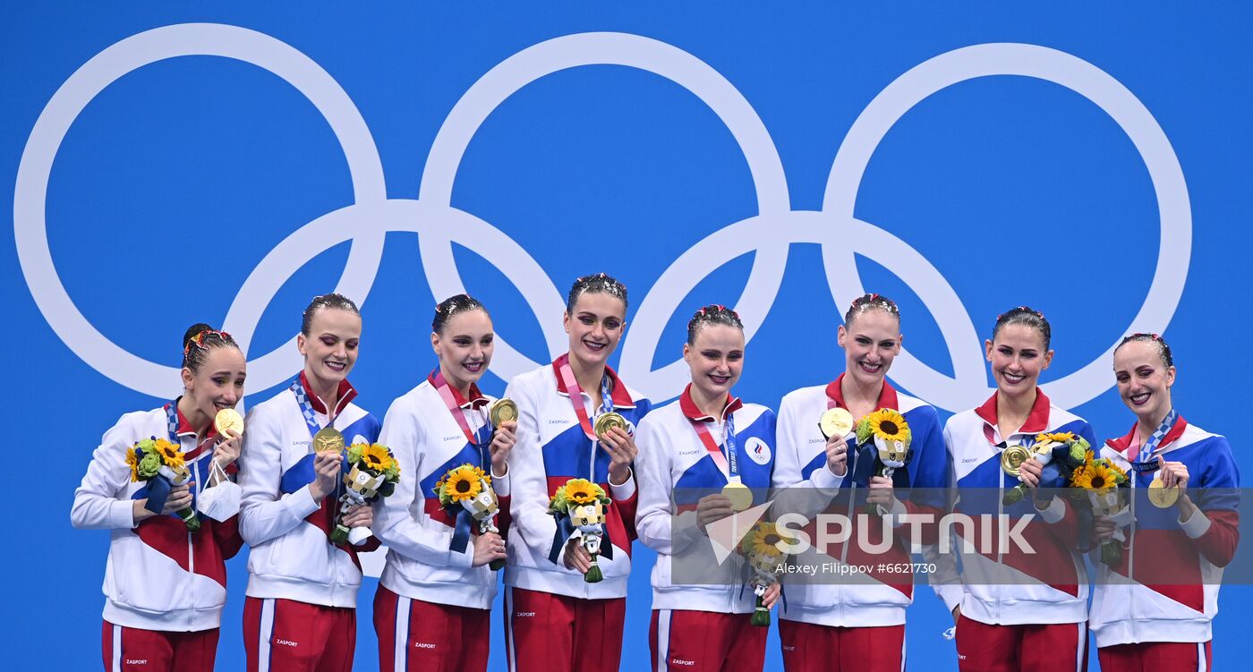 Japan Olympics 2020 Artistic Swimming Team Free Routine