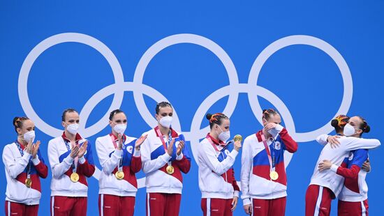Japan Olympics 2020 Artistic Swimming Team Free Routine