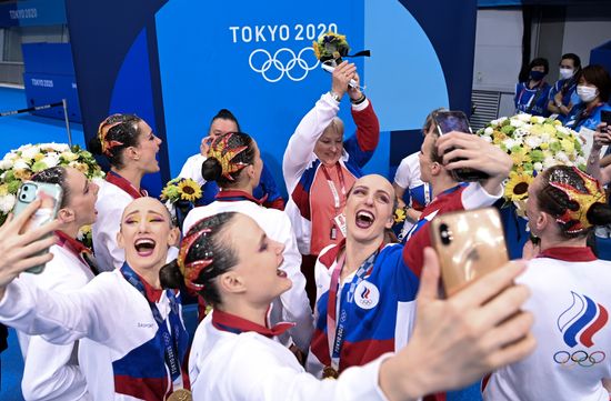 Japan Olympics 2020 Artistic Swimming Team Free Routine