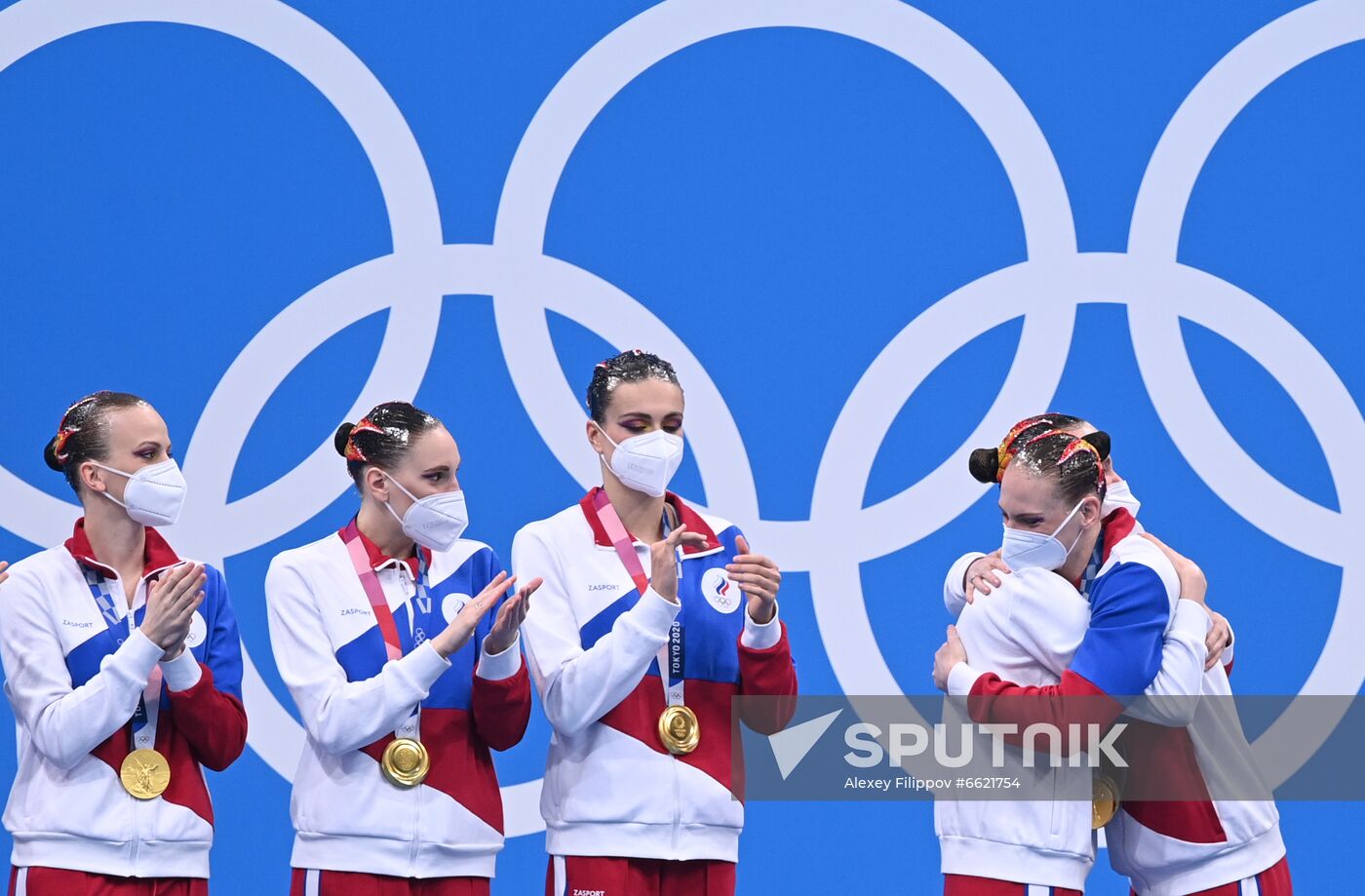 Japan Olympics 2020 Artistic Swimming Team Free Routine