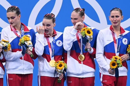Japan Olympics 2020 Artistic Swimming Team Free Routine