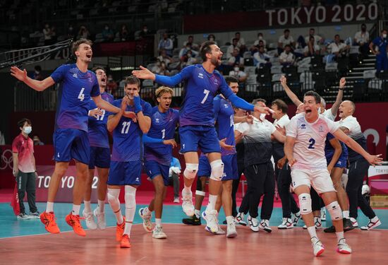 Japan Olympics 2020 Volleyball Men France - ROC