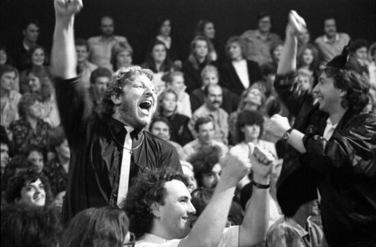 Concert by Soviet and foreign rock bands in Moscow
