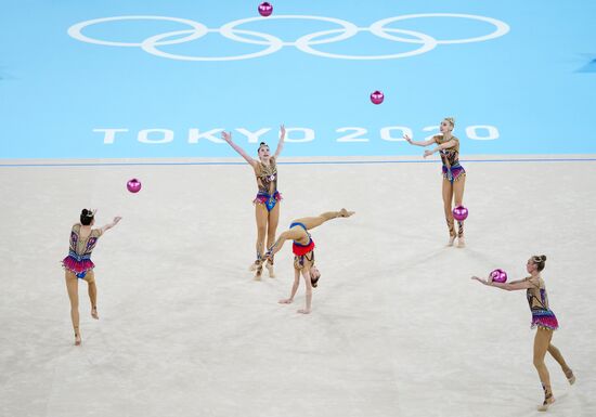 Japan Olympics 2020 Rhythmic Gymnastics Group All-Around Final