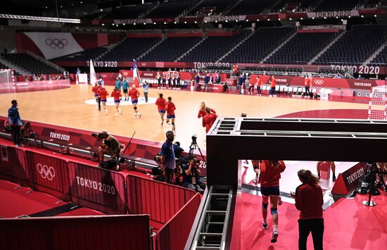 Japan Olympics 2020 Handball Women France - ROC