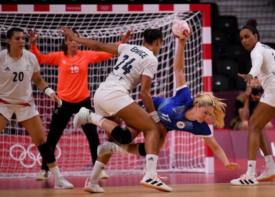 Japan Olympics 2020 Handball Women France - ROC