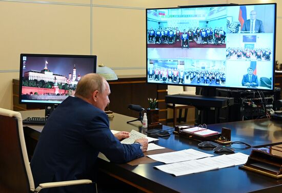 Russia Putin Paralympic Team