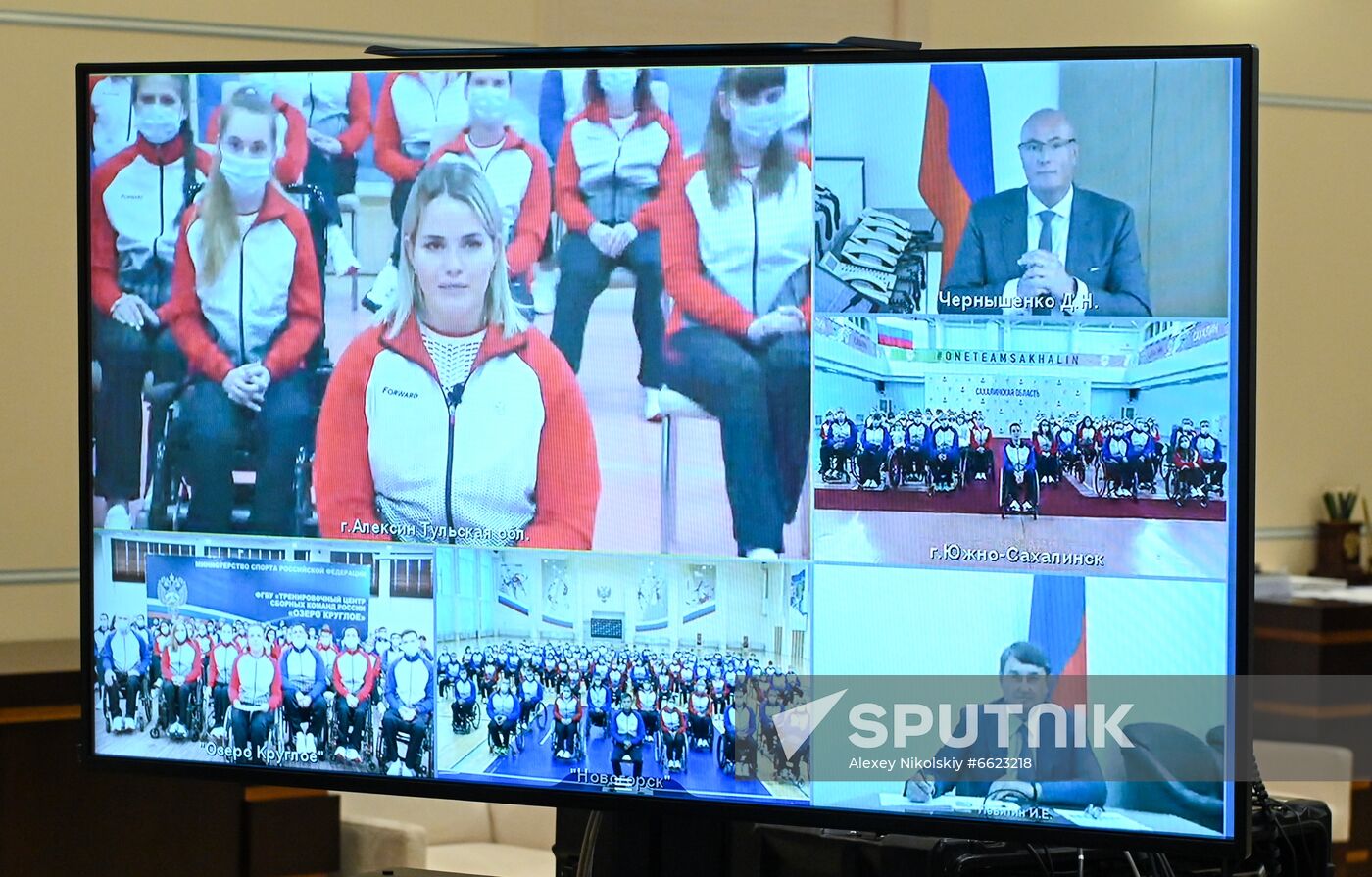 Russia Putin Paralympic Team