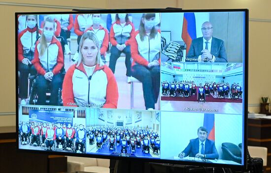 Russia Putin Paralympic Team