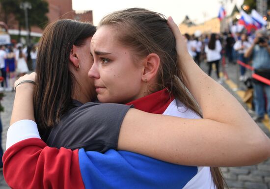 Russia Olympics 2020 Medalists Honoring
