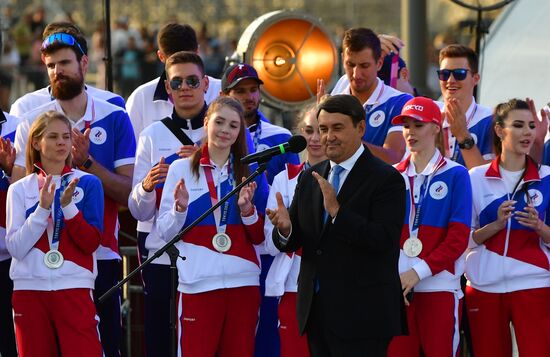 Russia Olympics 2020 Medalists Honoring