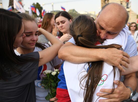Russia Olympics 2020 Medalists Honoring