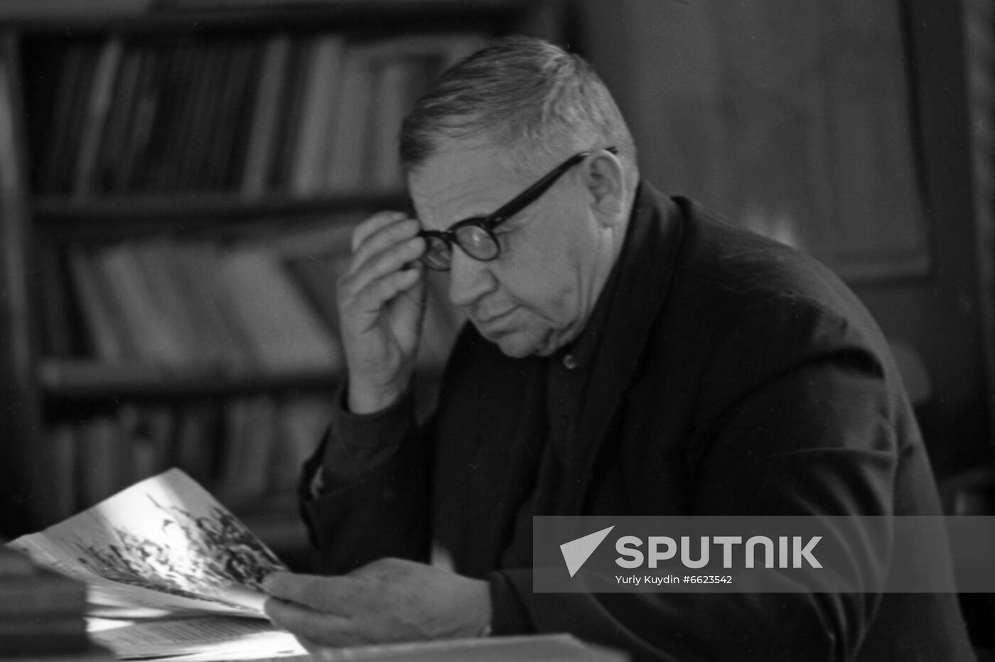 Chair of 40 Let Oktyabrya Collective Farm Nikolai Golovatsky