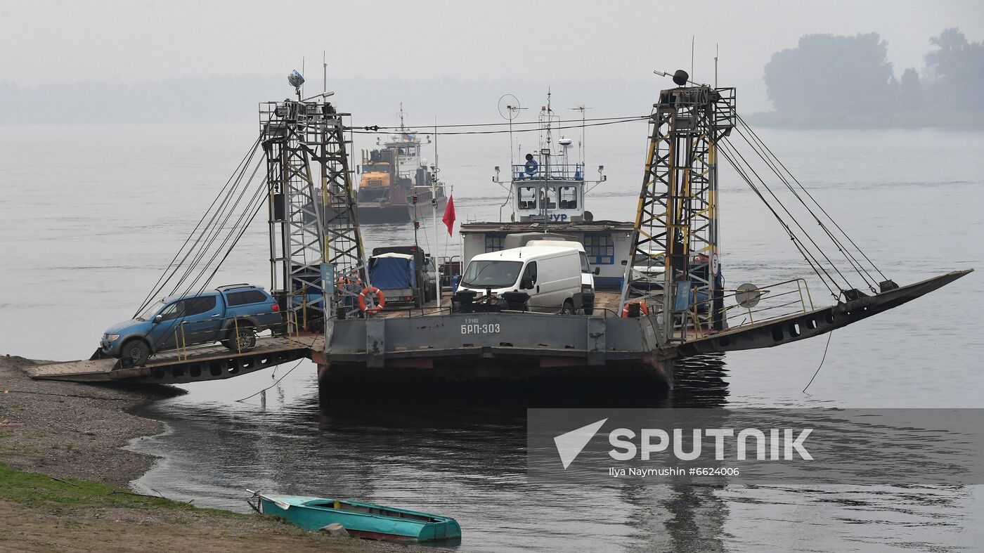 Russia Siberia River Ferries