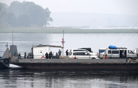 Russia Siberia River Ferries