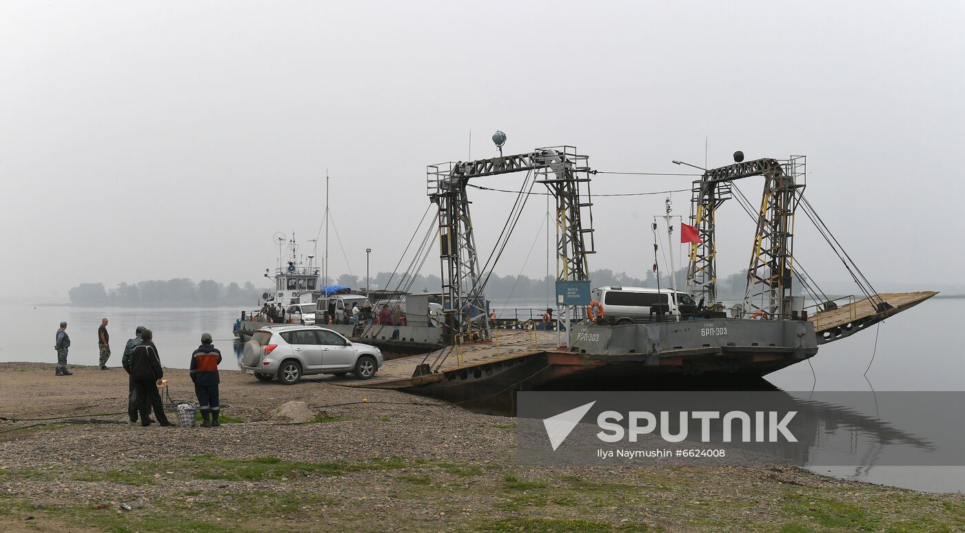 Russia Siberia River Ferries