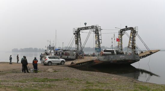 Russia Siberia River Ferries