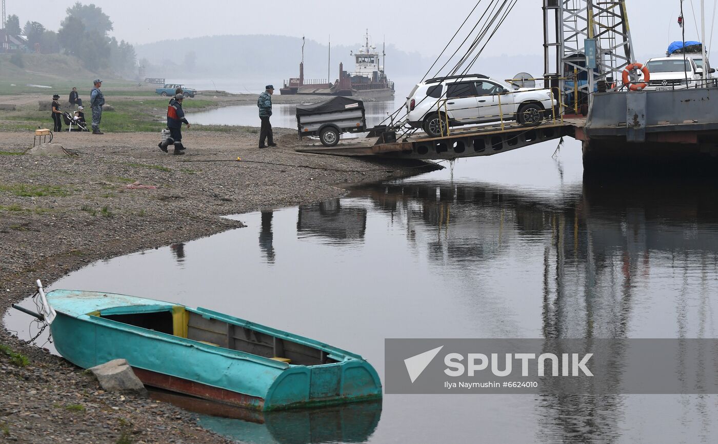 Russia Siberia River Ferries