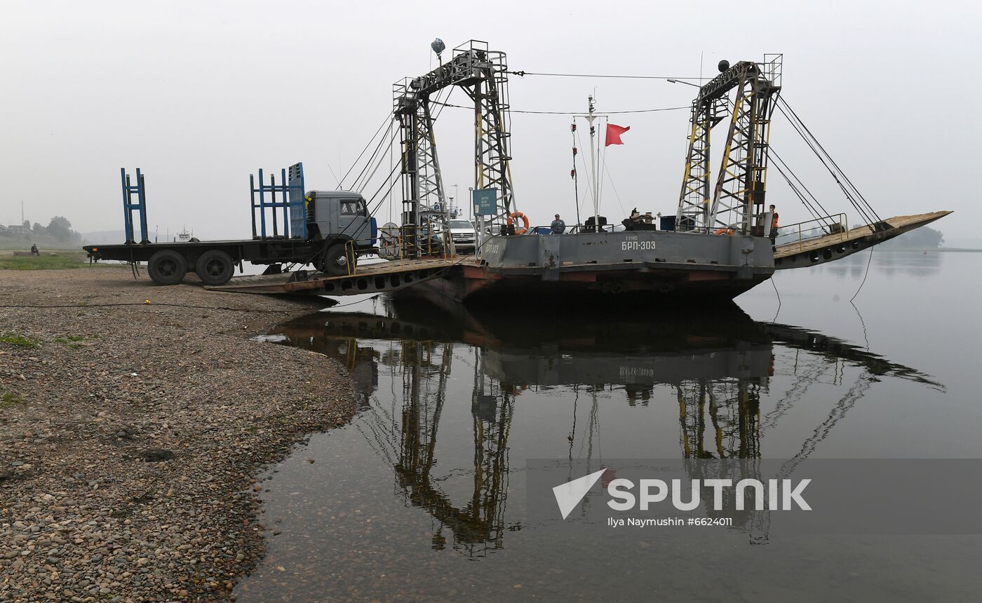 Russia Siberia River Ferries