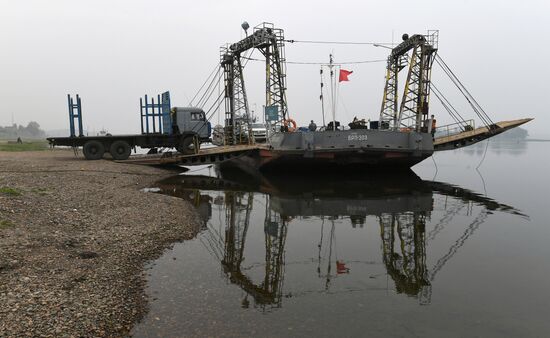 Russia Siberia River Ferries