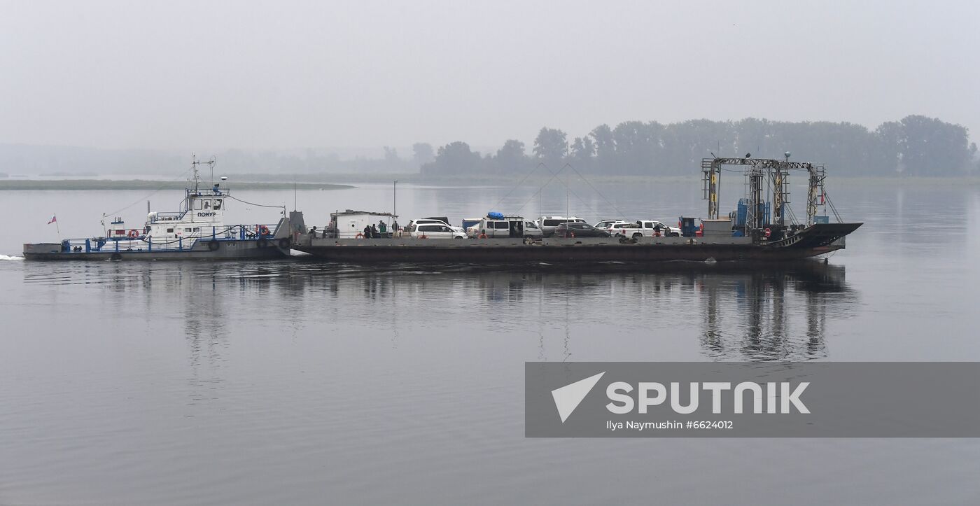 Russia Siberia River Ferries