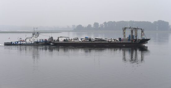 Russia Siberia River Ferries