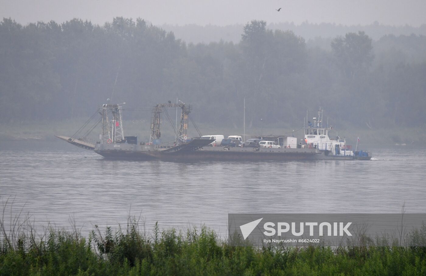 Russia Siberia River Ferries
