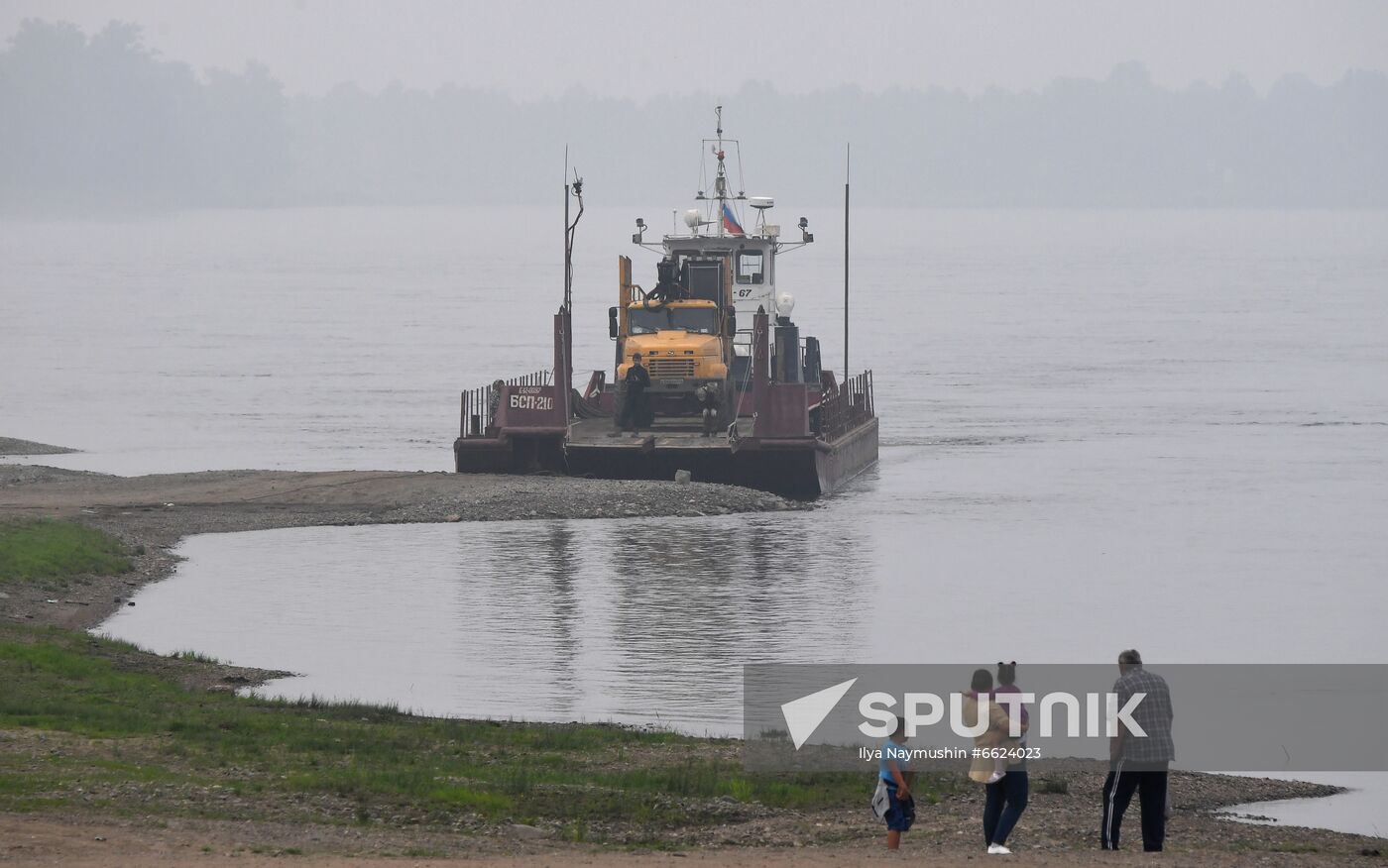 Russia Siberia River Ferries
