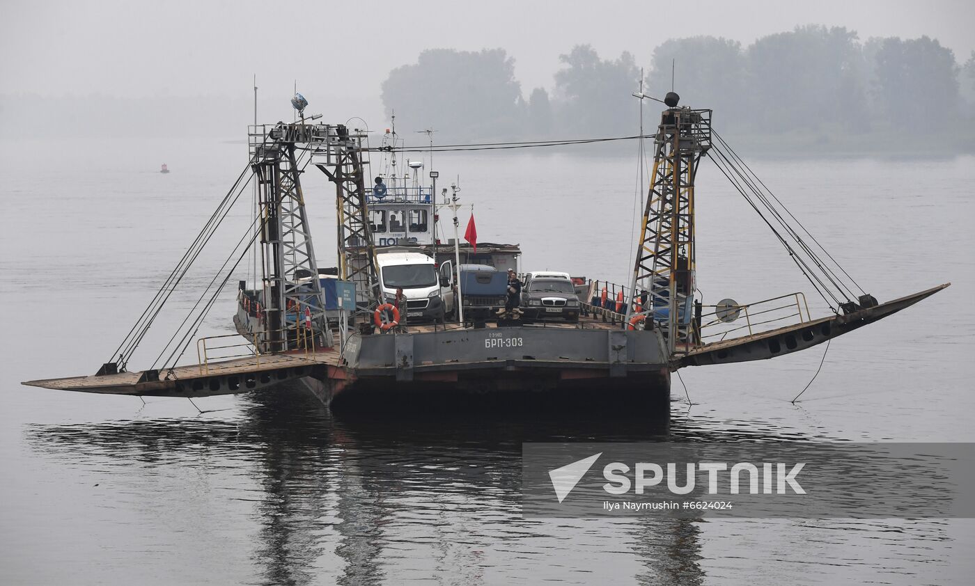 Russia Siberia River Ferries