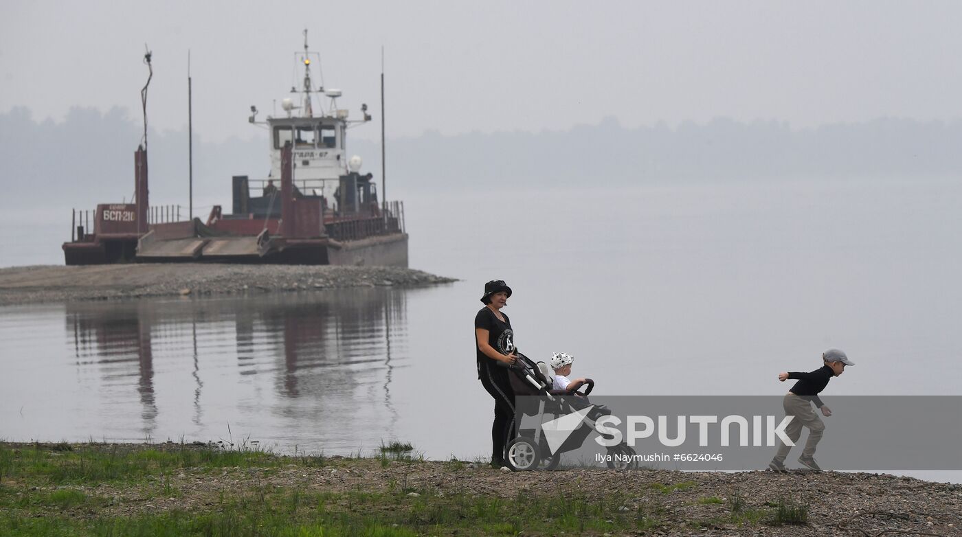 Russia Siberia River Ferries