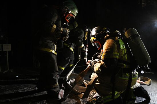 Russia Opera Theatre Firefighting Drills