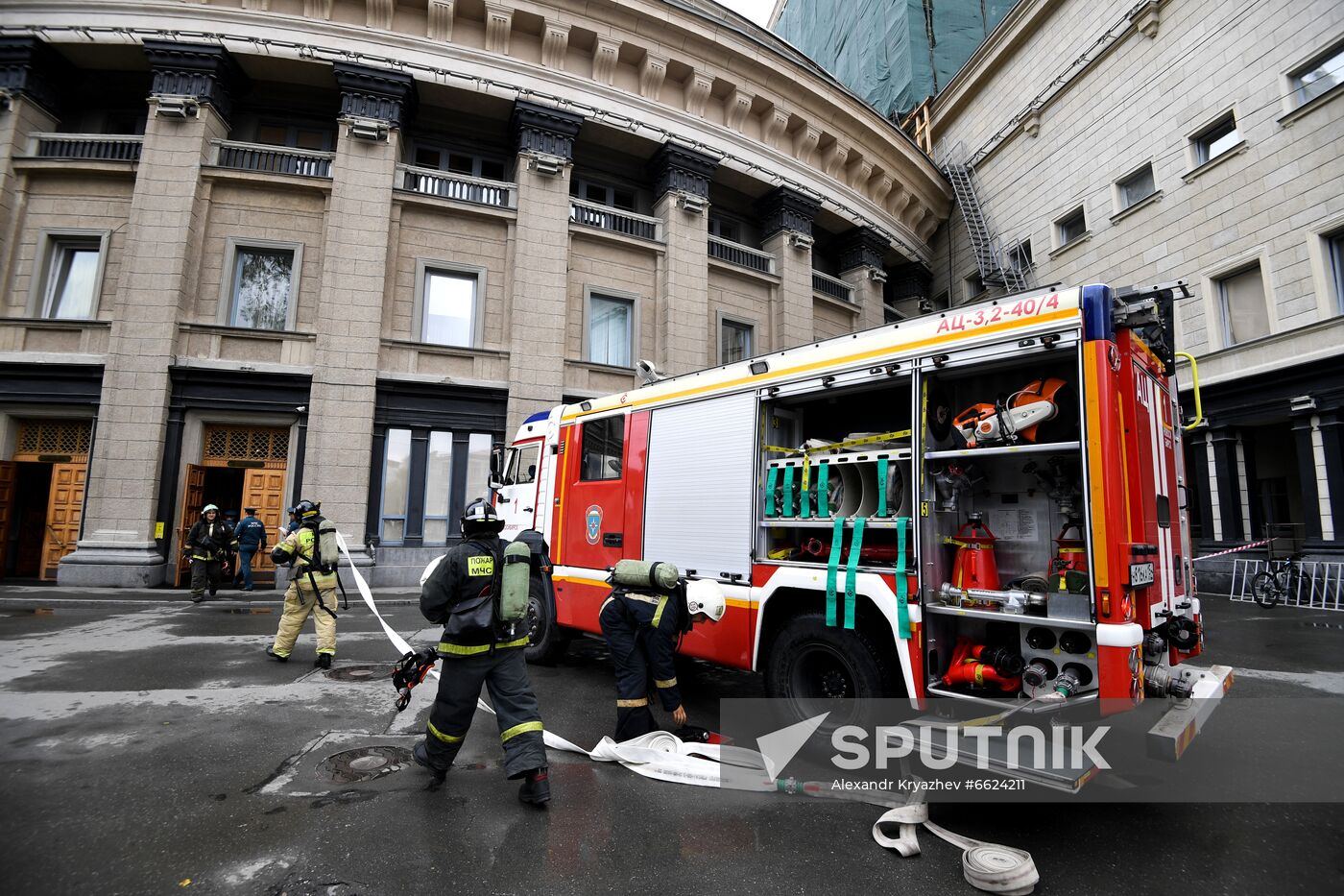 Russia Opera Theatre Firefighting Drills