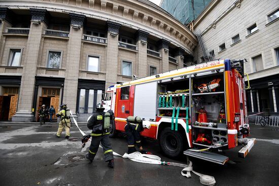 Russia Opera Theatre Firefighting Drills