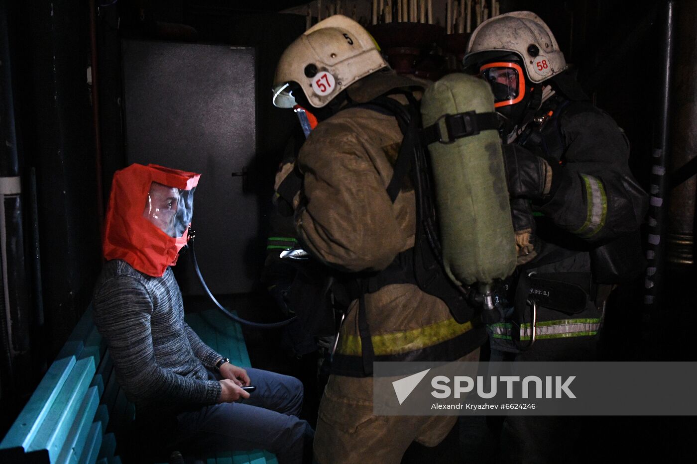 Russia Opera Theatre Firefighting Drills