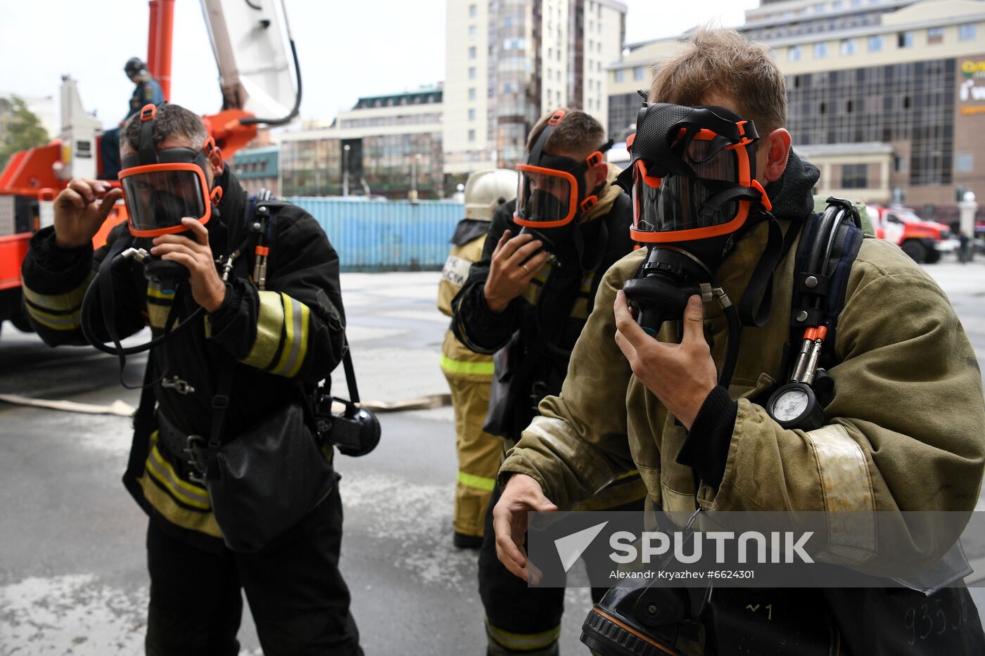 Russia Opera Theatre Firefighting Drills