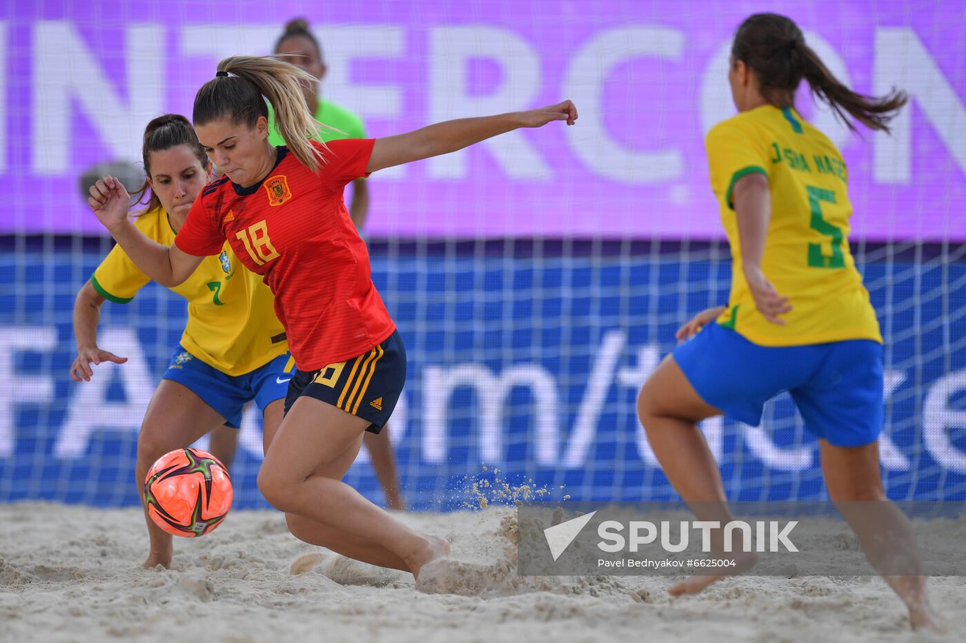 Russia Beach Soccer Women Intercontinental Cup Spain - Brazil