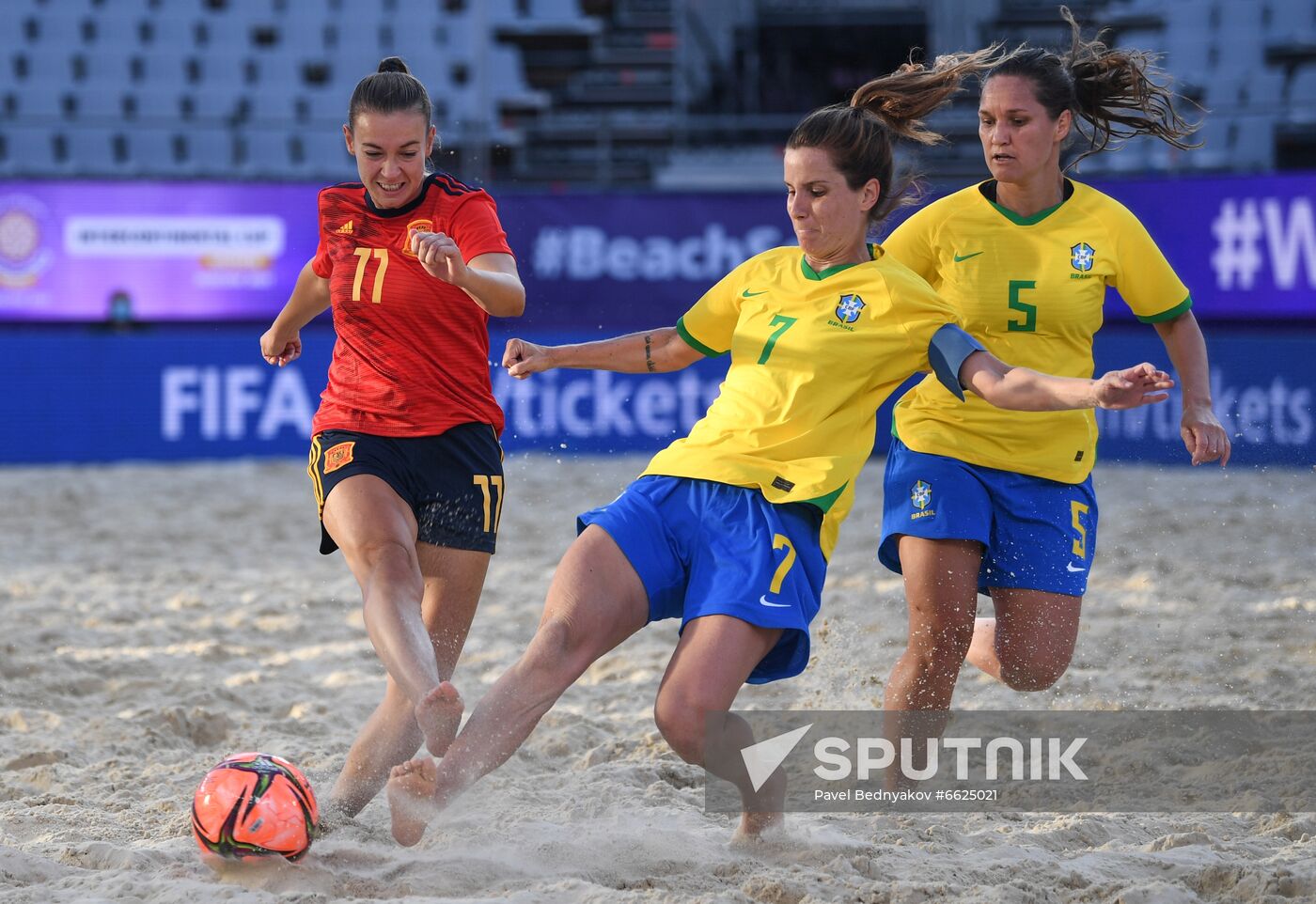 Russia Beach Soccer Women Intercontinental Cup Spain - Brazil