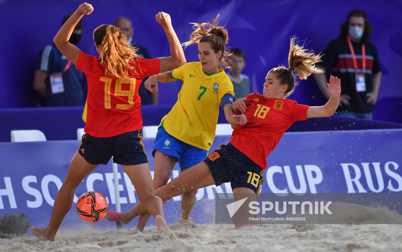 Russia Beach Soccer Women Intercontinental Cup Spain - Brazil