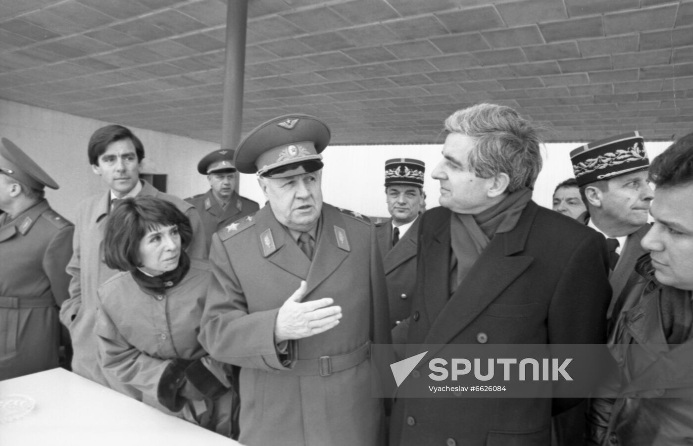 French Minister of Defense Jean-Pierre Chevenement visits USSR