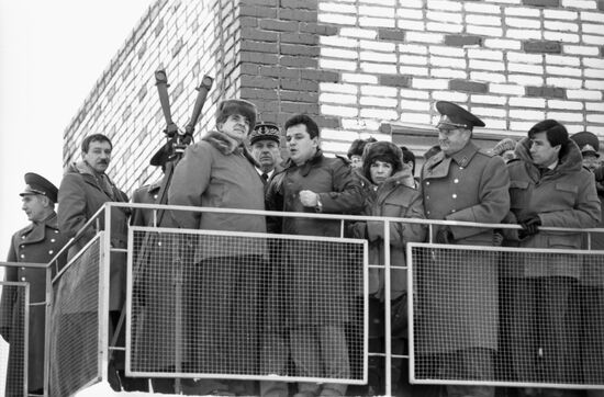 French Minister of Defense Jean-Pierre Chevenement visits USSR