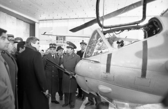 French Minister of Defense Jean-Pierre Chevenement visits USSR