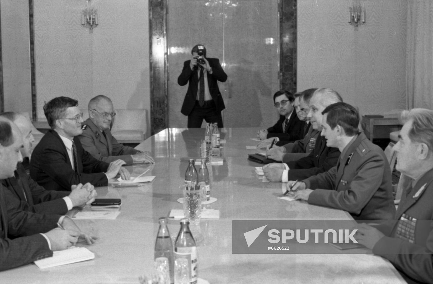Chief of Swiss Federal Military Department Kaspar Villiger visits USSR