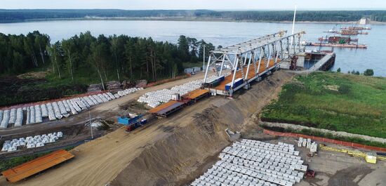 Russia Siberia Bridge Сonstruction