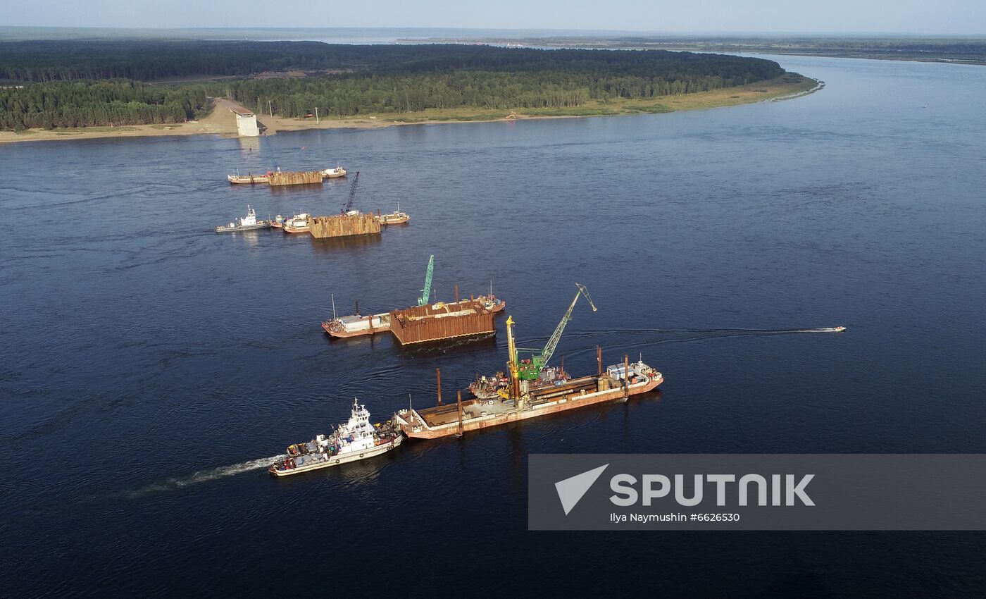 Russia Siberia Bridge Сonstruction