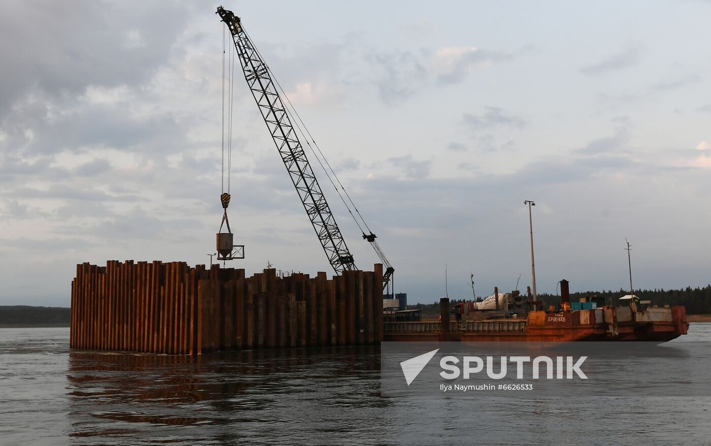 Russia Siberia Bridge Сonstruction